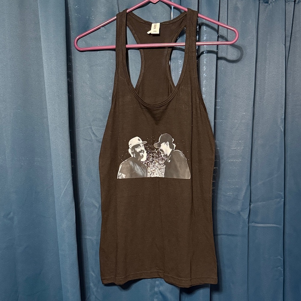 Tultex Black Graphic Tank Top